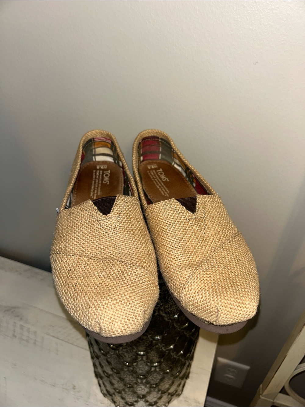 TOMS Classic Burlap Slip-Ons